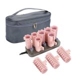 Aramox bigoudi chauffant lectrique 10 pices professionnel lectrique chauffant rouleau curling rouleau ...