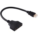 Aramox cble adaptateur rpartiteur hdmi cble adaptateur sparateur 1080p hdmi mle vers double hdmi ...