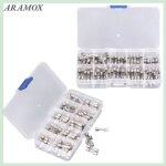 Aramox kit de fusible tube de fusible en verre 100pcs 0 ~ 250v 02a ~ 20a 5x20 mm kit de jeu dassortiment ...