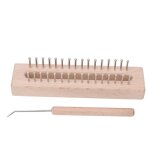 Aramox outil de tricotage de laine machine � tisser en bois � la main de m�tier � tricoter rectangulaire ...