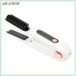 Aramox peigne � lisser sans fil brosse � lisser les cheveux sans fil 60w 2 en 1 brosse chaude portable ...