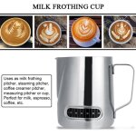 Aramox pichet  mousser le lait en acier inoxydable tasses de tasse de caf expresso de pichet de moussage ...