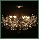 Aramox plafonnier en cristal lustre de plafond k9 moderne et �l�gant � 6 bras pour une d�coration de ...