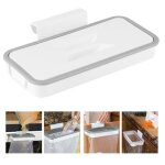 Aramox support suspendu pour sac poubelle support de sac poubelle suspendu porte - poubelle avec couvercle ...