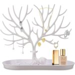 Arbre � bijoux en bois de cerf - sightmark - 2 en 1 - 245x125x22 cm - blanc - plastique - moderne - suspension ...
