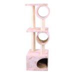 Arbre  chat - freecat - 6 tages - 35x35x109 cm - rose - intrieur