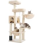 Arbre � chat xxl pour grands chats - suteo - 168 cm - hamac surdimensionn� - poteaux en sisal 11 cm - ...