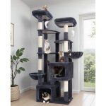 Arbre � chat xxl - holisane - 189 cm - 2 niches 45x40x35 cm - 3 plateformes 45x40 cm - base 70x45 cm