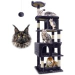 Arbre � chat xxl - jozsi - arbre 183 cm niches plateformes panier perchoir tour pour maine coon (s72 ...