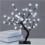 Arbre lumineux led 48led lampe fleurs de cerisier 45 cm lumi�re darbre pour la d�coration int�rieure ...