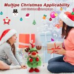 Arbre de nol qui danse et chante 15 renne peluche de nol avec musique et lumires ornements de nol ...