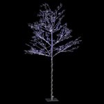 Arbre de no�l silver lumineux sur pieds 160 leds