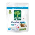 Larbre vert recharge lessive liquide famille & bb aussi ! - peaux sensibles - 33 lavages - 15 l