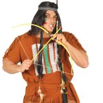 Arc indien 3 fl�ches ventouses carquois 75cm jaune