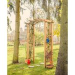 Arche de jardin olympio en bois avec treillis ? pergola d�corative pour plantes grimpantes ? structure ...