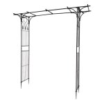 Arche jardin pour rosiers plantes grimpantes 206 x 405 x 208 cm metal arceau  rosiers
