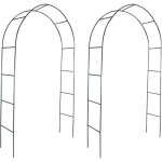 Arche de jardin - tonnelles - 2 pcs pour plantes grimpantes - 140 x 39 x 240 cm