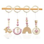 Arche de jeu en bois pour b�b� - pendentif en bois - jouet avec 4 arches de jeu en bois