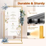 Arche de mariage support rectangulaire pour arche de ballons cadre en m�tal support de fond dor�