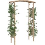 Arche pour rosiers bambou tonnelle de jardin tonnelle de patio arche de jardin pour plantes 118x40x187 ...