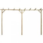 Arches treillages tonnelles et pergolas de jardin pergola de jardin en bois 400 x 40 x 205 cm