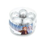 Boules de sapin de nol - disney - frozen ii - lot de 10 - diamtre 6cm - plastique - effet neige