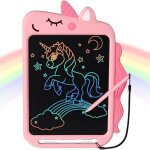 Ardoise magique licorne - aqsacokiya - tablette dessin enfant - ecran 10 pouces - rose