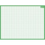 Ardoise rigide effaçable à sec quadrillage et seyes médium 32 x 42 cm Ardoise rigide effaçable à sec quadrillage et seyes médium 32 x 42 cm