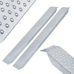 Arebos lot de 2 rampes daccs rampe de chargement pour moto rail de chargement en acier galvanis 400 ...