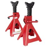 Arebos 2x chandelles  crmaillre crics de levage 6000 kg 4 pieds robustes pour une stabilit optimale ...