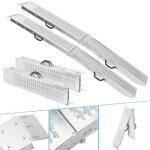 Arebos 2x rampes d?acc�s pliables en acier ? capacit� 400?kg surface antid�rapante compactes et faciles ...