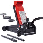 Arebos 3t cric hydraulique hauteur dencastrement 130 - 508 mm 2 supports en caoutchouc cric jack roulettes ...