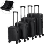 Arebos lot de 4 valises de voyage - coque rigide en abs - avec poign�e t�lescopique - serrure tsa avec ...