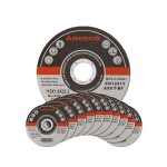 Arebos 50x 115 mm meule � tron�onner fer m�tal acier inox aluminium (115 x 10 x 222 mm) disques � tron�onner ...