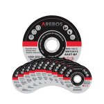 Arebos 50x 125 mm meule � tron�onner fer m�tal acier inox aluminium (125 x 12 x 222 mm) 125 pour meuleuse ...