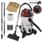 Arebos aspirateur industriel aspirateur eau et poussi�re aspirateur sec et humide 5en1 1300w 30l acier ...