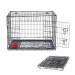 Arebos cage pour chien 63 x 45 x 51 cm caisse de transport s noir pliable