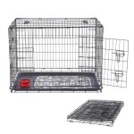 Arebos cage pour chien l caisse de transport pour chien caisse de transport pliable en treillis