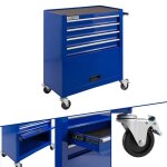 Arebos chariot datelier chariot  outils servante d?atelier 4 tiroirs 4 roulettes tapis antidrapants ...