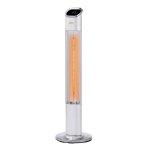 Arebos chauffage infrarouge radiateur radiant lectrique 2000 w 2 niveaux minuterie 24 heures tlcommande ...