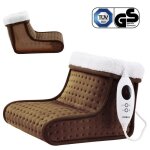 Arebos chauffe - pieds �lectrique avec 6 niveaux de temp�rature - marron