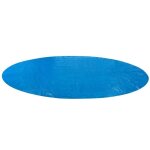 Arebos couverture solaire � bulles pour piscine ronde bleu 5 m 400 � / microns polyethylen