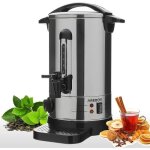 Arebos distributeur de boisson chaudes 950w 88l marmite � vin chaud en inox r�glage de la temp�rature ...