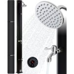 Arebos douche solaire 35l avec thermom�tre int�gr� et pommeau de douche rond