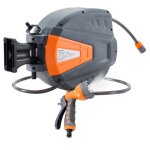 Arebos enrouleur de tuyau darrosage automatique de 30 m