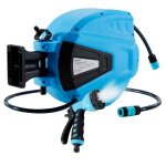 Arebos enrouleur de tuyau darrosage tuyau deau tube bleu 30 m