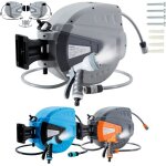 Arebos enrouleur de tuyau d?arrosage 30?m ? pivotant 180 9 fonctions de pulvrisation montage mural ...