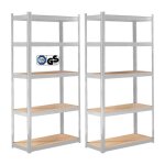 Arebos tagre charge lourde lot de 2 tagre de stockage en sous - sol 875 kg 180x90x40 cm 5 tagres ...