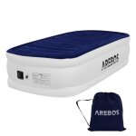 Arebos matelas gonflable 1 personne avec pompe lectrique intgre 203x95x51 cm confortable robuste avec ...