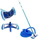 Arebos brosse de piscine nettoyeur de piscine piscine brosse aspirante perche tlescopique aspirateur ...